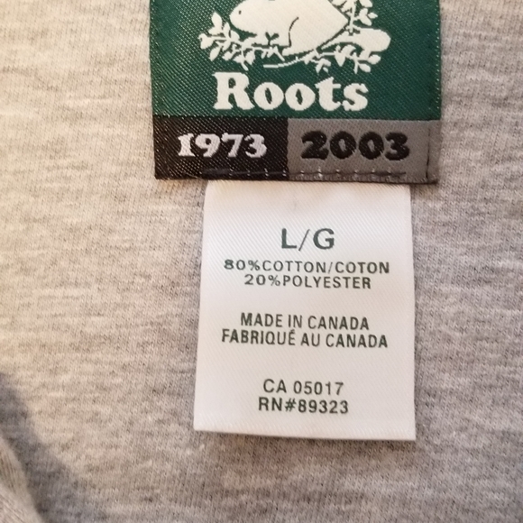 Roots full zip sweater / jacket NWOT - size large - Picture 4 of 4